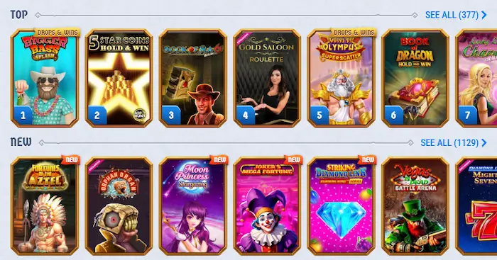 RomiBet Casino games