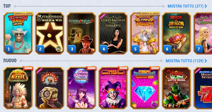 RomiBet Casino Giochi