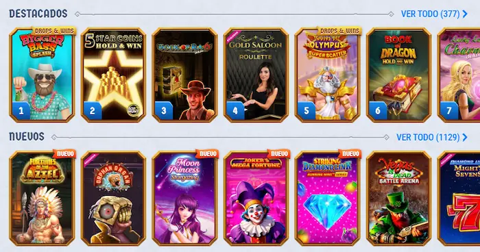 RomiBet Casino Juegos