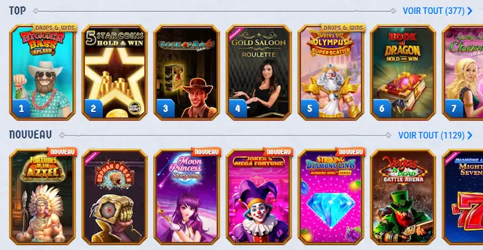RomiBet Casino Jeux